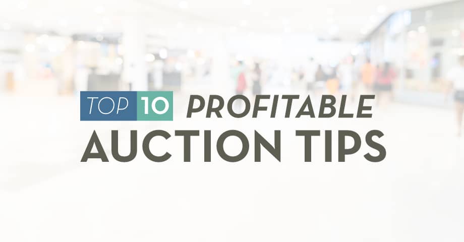 Infographic: Top 10 Profitable Auction Tips