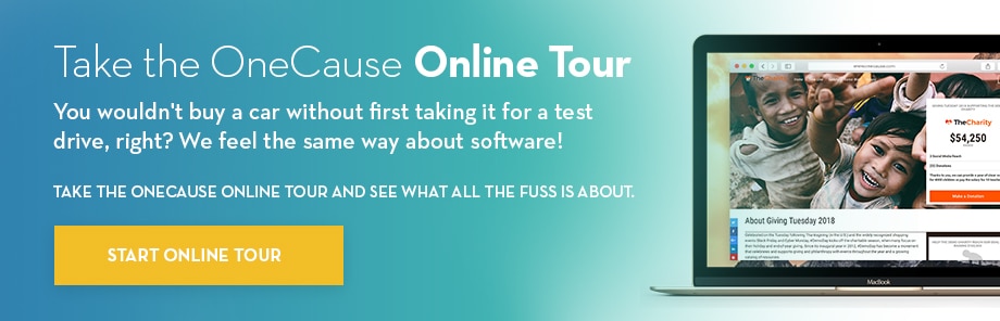 Take an Online Tour of OneCause Software
