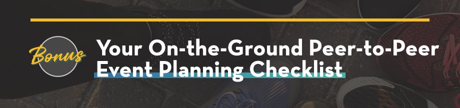 Bonus On-the-Ground Peer-to-peer Event Planning Checklist