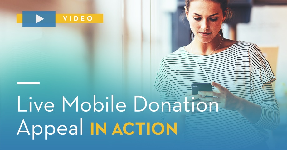 Live Mobile Donation Appeal in Action [Video]