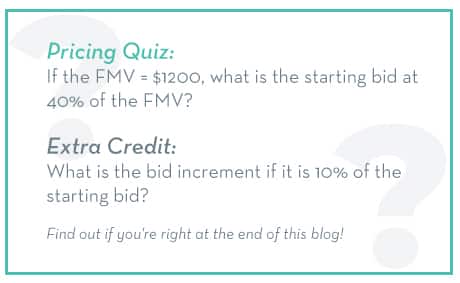 How to Price Silent Auction Items Pricing Quiz