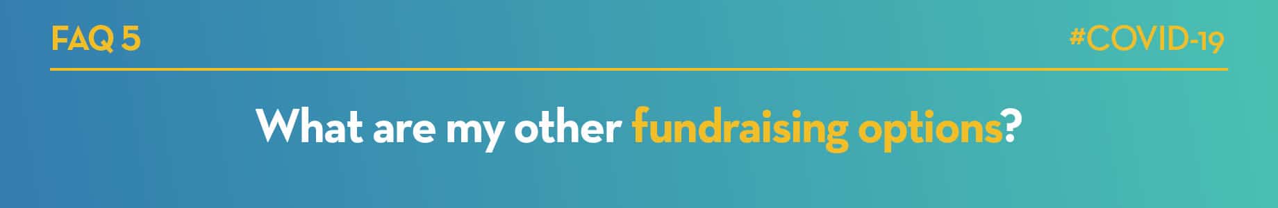 What are my other fundraising options?