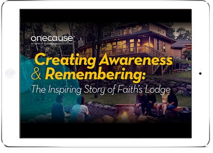 eBook cover: Creating Awareness & Remembering: The Inspiring Story of Faith's Lodge