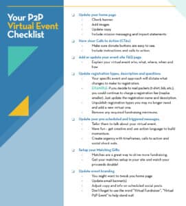Pivit Your Event Checklist