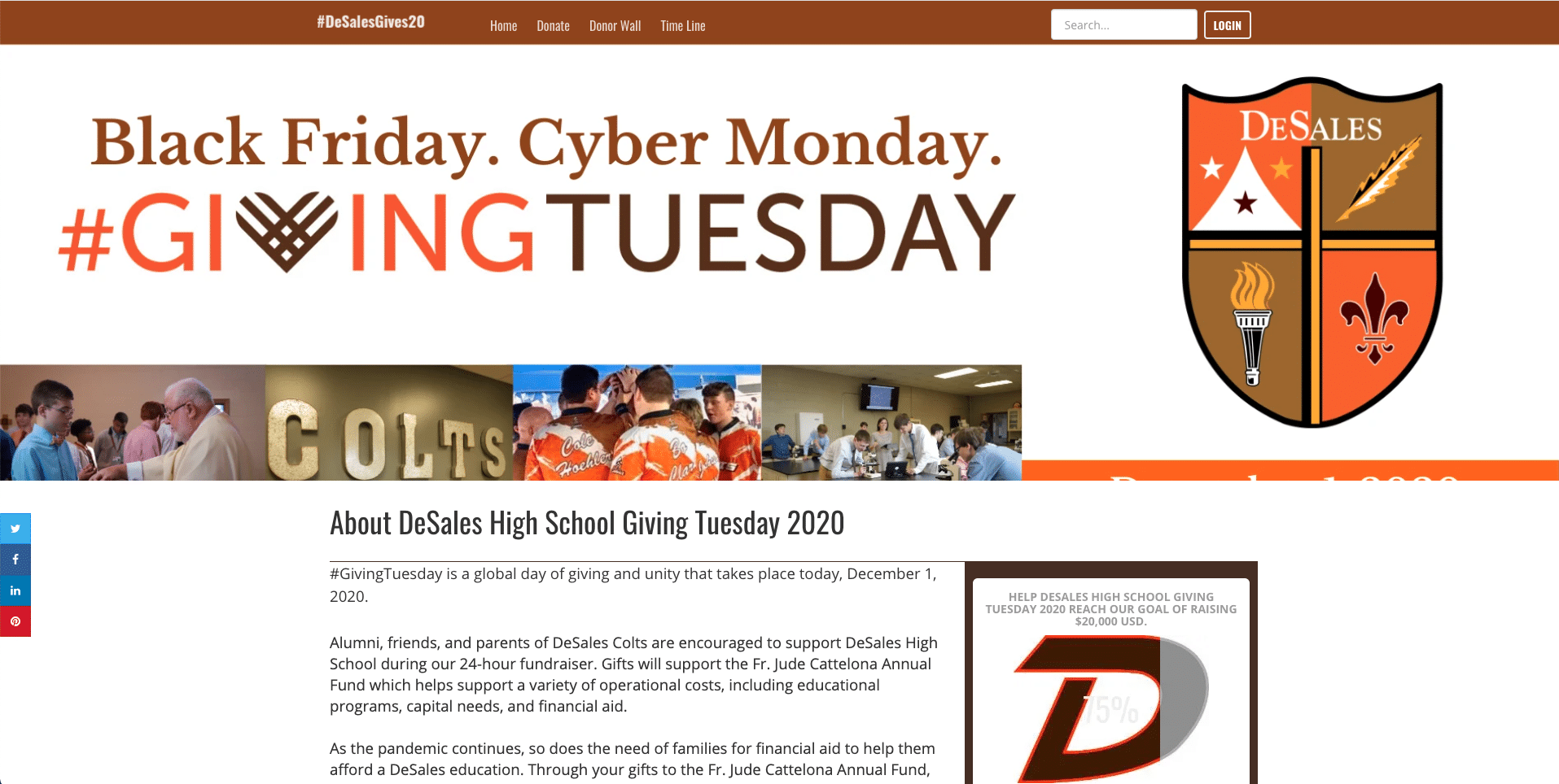 DeSales Giving Tuesday