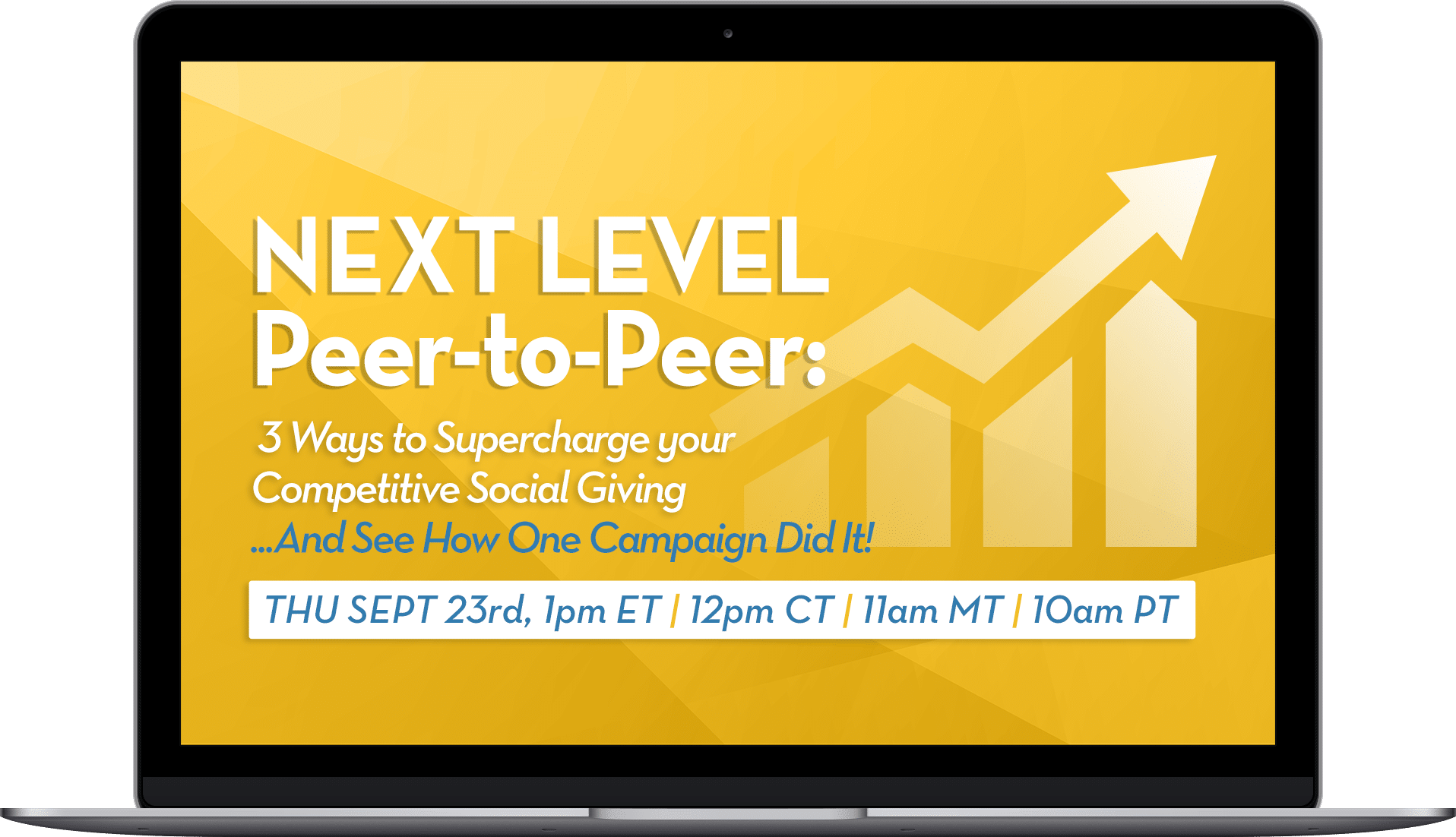 Next Level Peer-to-Peer:3 Ways to Supercharge your Competitive Social Giving-laptop
