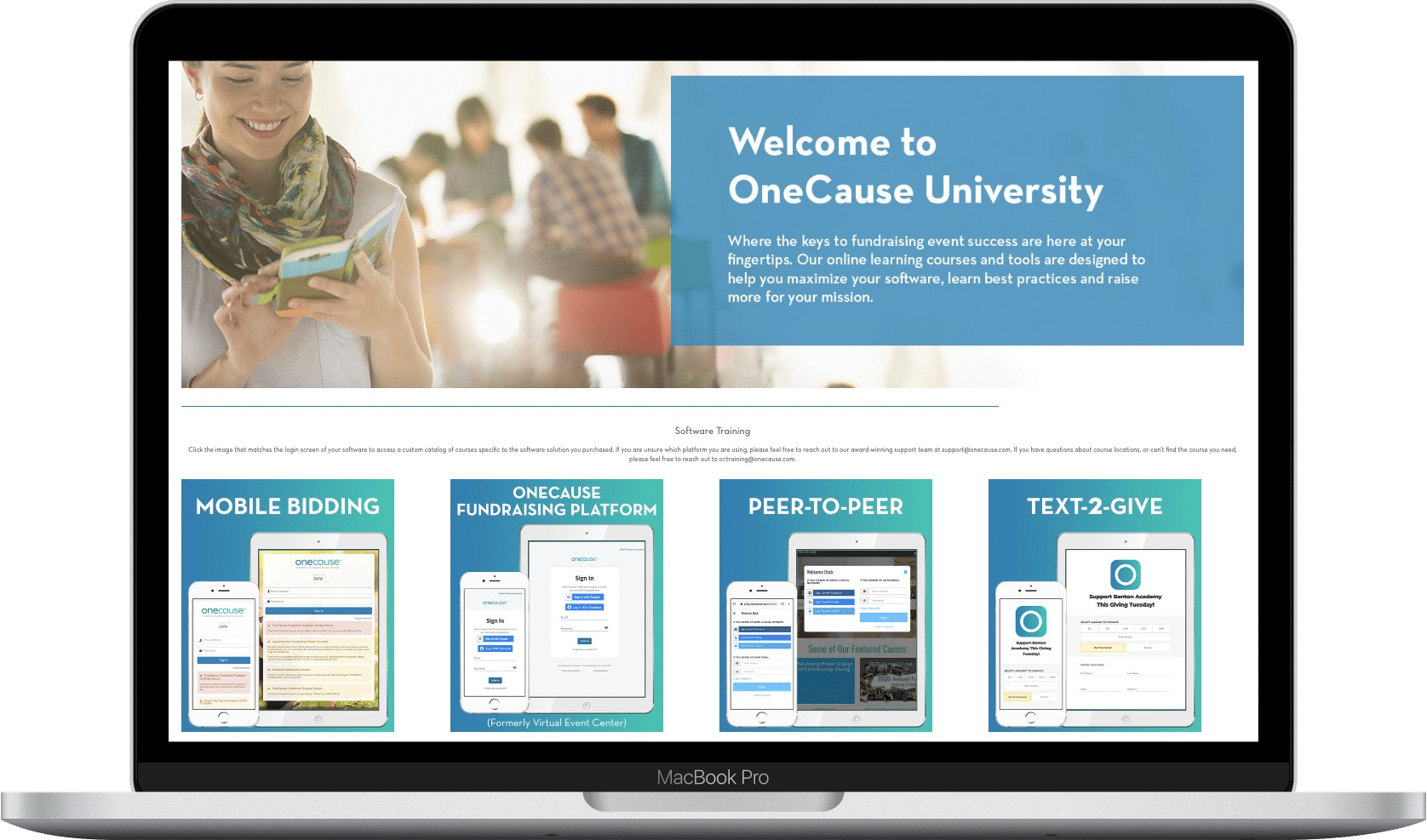OneCause University-website