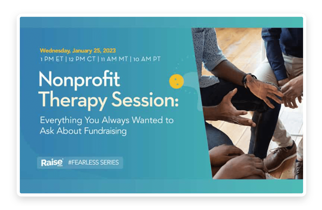 Nonprofit Therapy Session Webinar