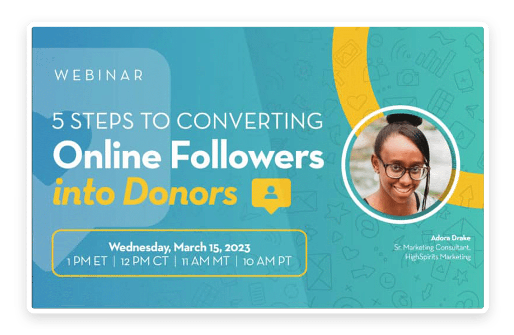 Converting Online Followers into Donors Webinar