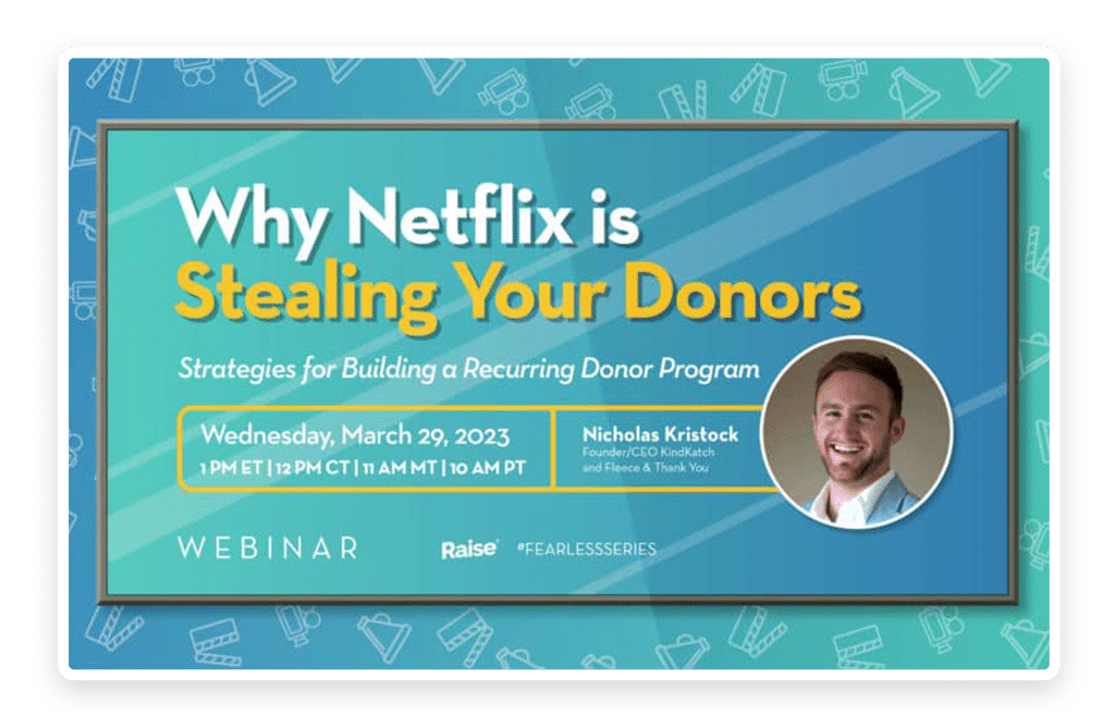 Why Netflix is Stealing Your Donors Webinar