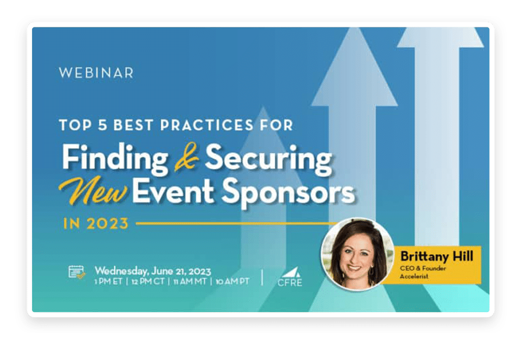Finding and Securing New Event Sponsors