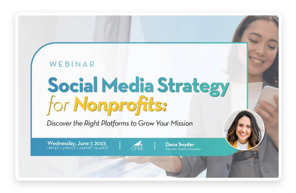 Social Media Strategy for Nonprofits Webinar