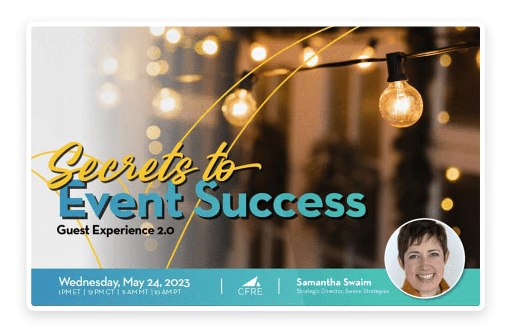 Secrets to Event Success Webinar
