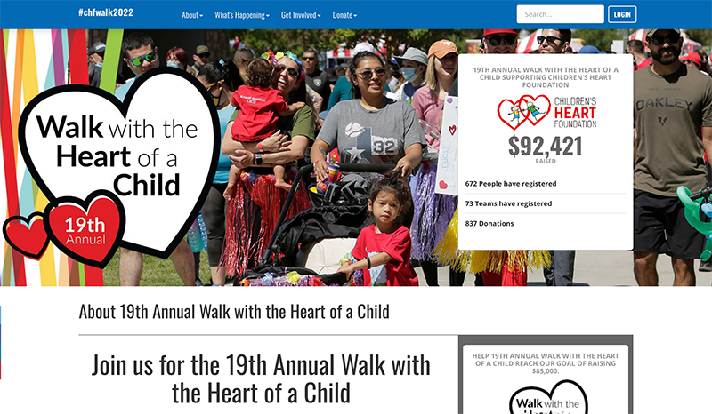 The Children’s Heart Foundation led a successful walkathon fundraiser that exceeded their initial fundraising goal. 