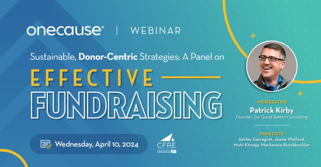 Sustainable, Donor-Centric Strategies Panel