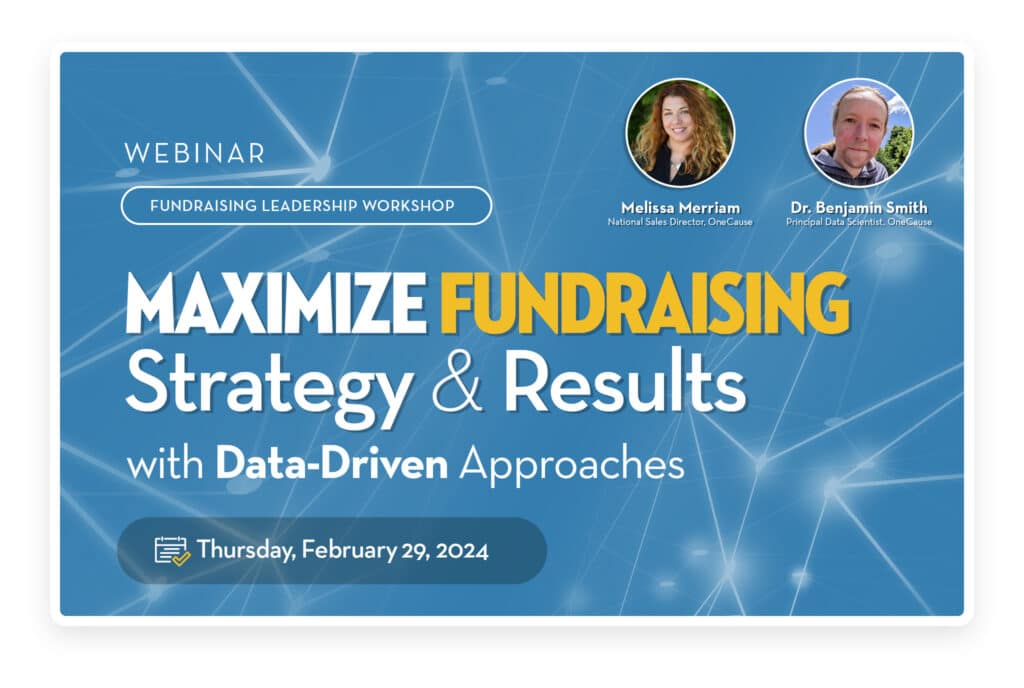 Maximize Fundraising Strategy webinar