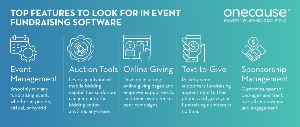 OneCause is the best event fundraising software to run your golf tournament fundraiser.