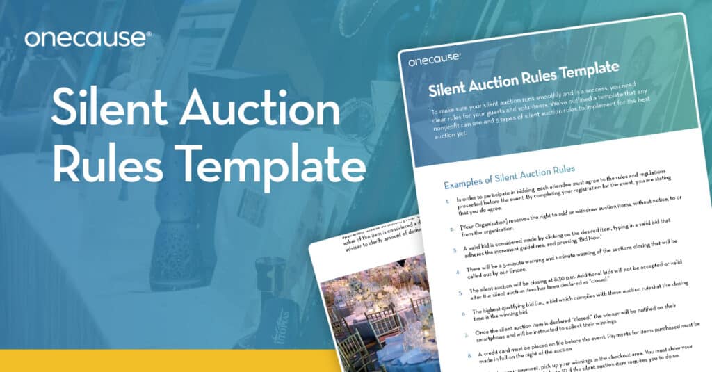 Silent Auction Rules Template