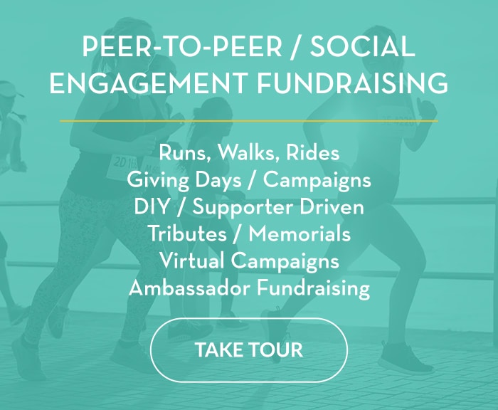 Click to take the Peer-to-Peer Social Engagement Fundraising tour