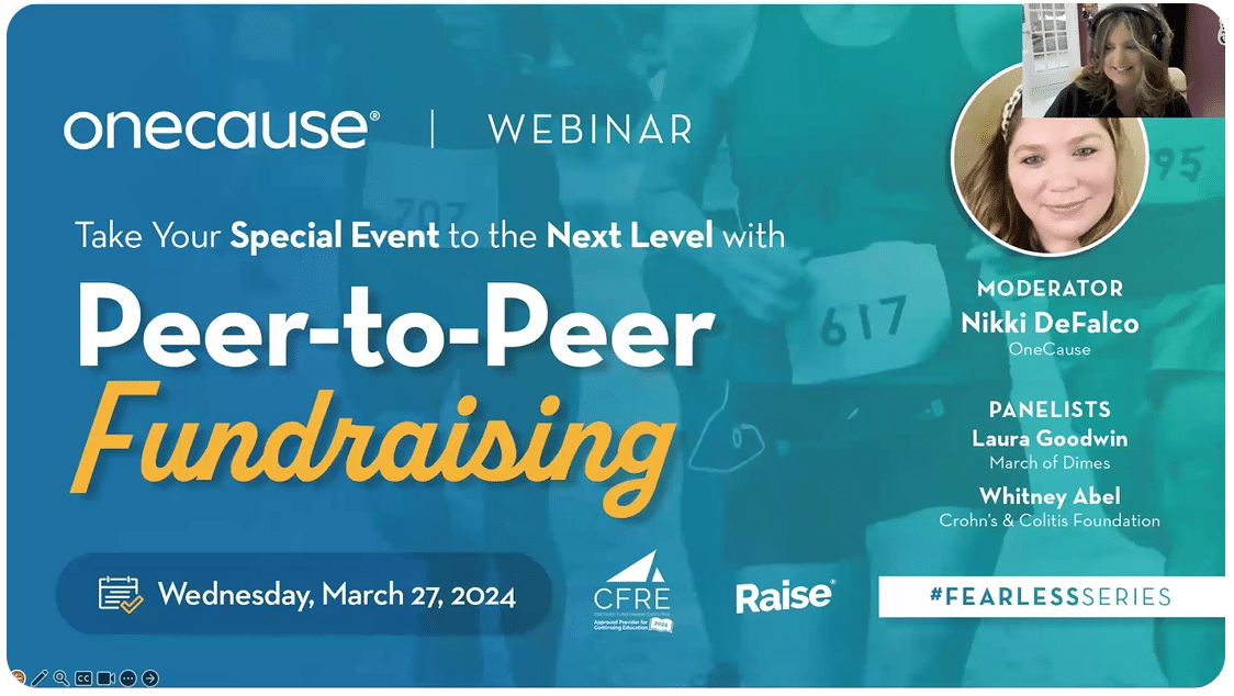 Peer-to=peer fundraising best practices for special events