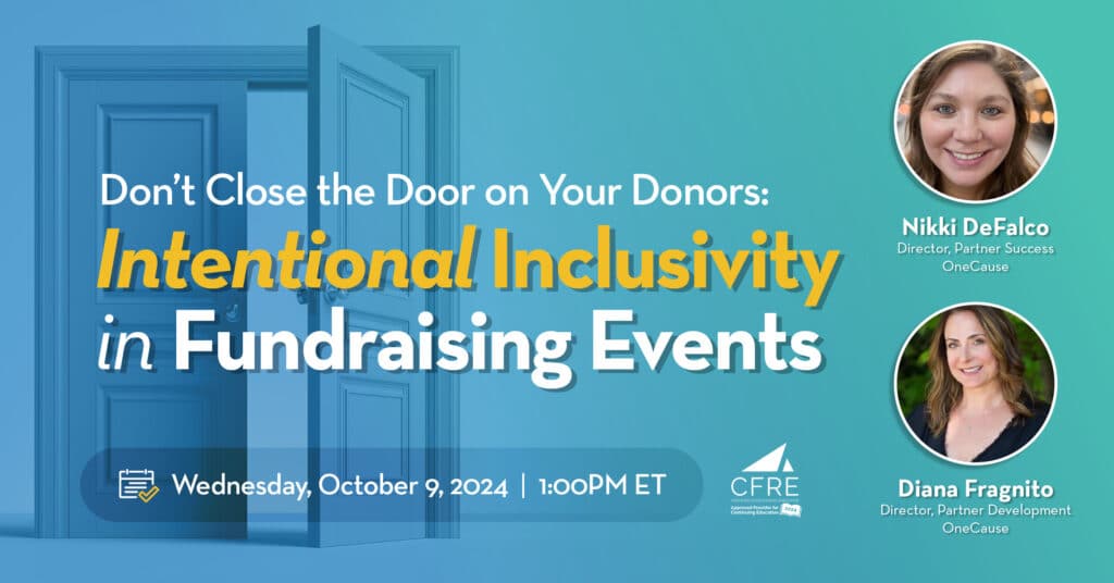 WEBINAR Intentional Inclusivity in Fundraising Events