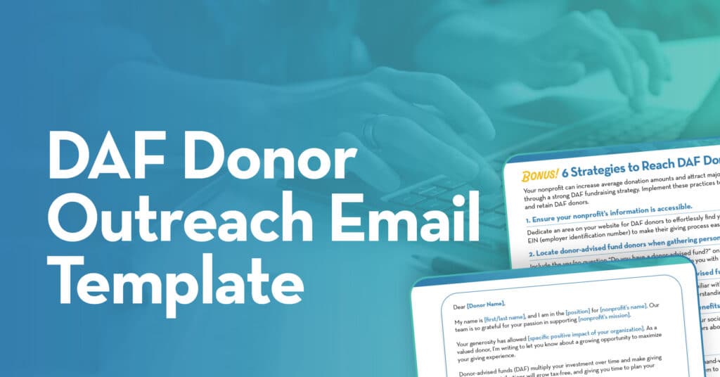 DAF donor outreach email template