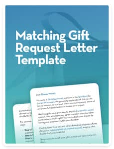 Matching Gift Request Letter Template