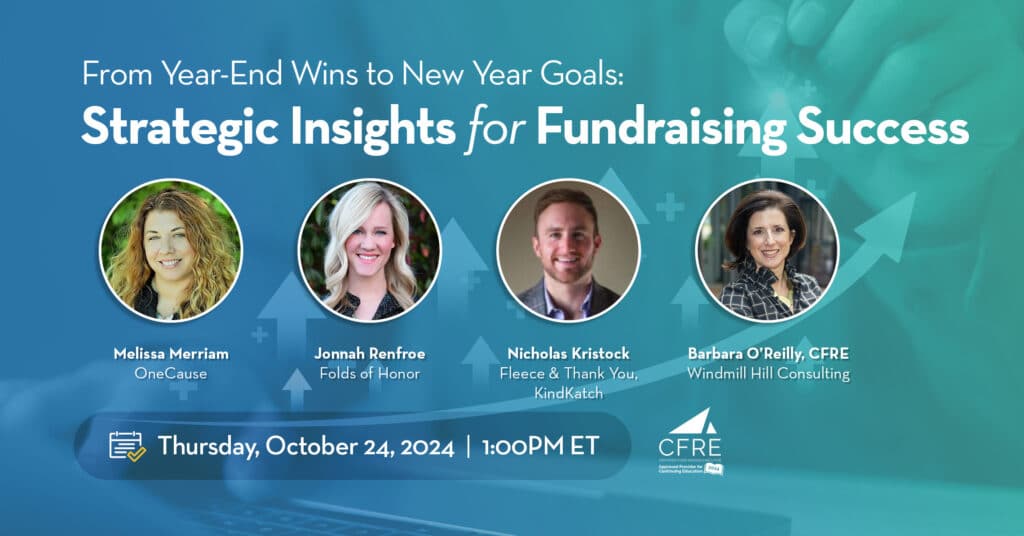 WEBINAR Strategic Insights for Fundraising Success